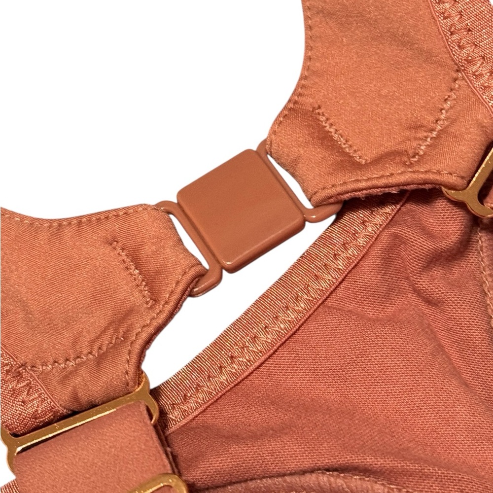 Cake Maternity Popcorn Busty Wire Free Nursing Sports Bra Medium Brick Orange - Picture 12 of 16